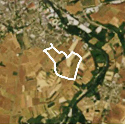 Breakfast campaign walking route map in Auxerre