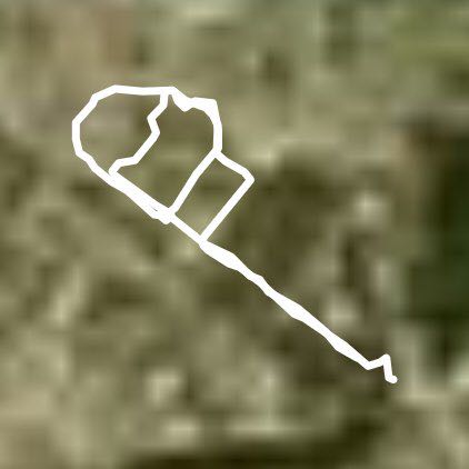 Around the temple walking route map in Abakan