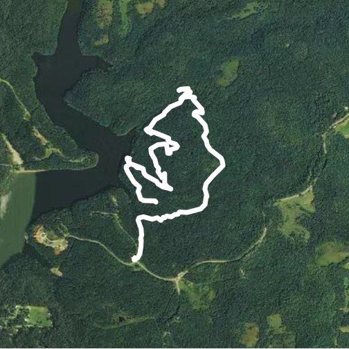 Buckeye Loop walking route map in Glouster