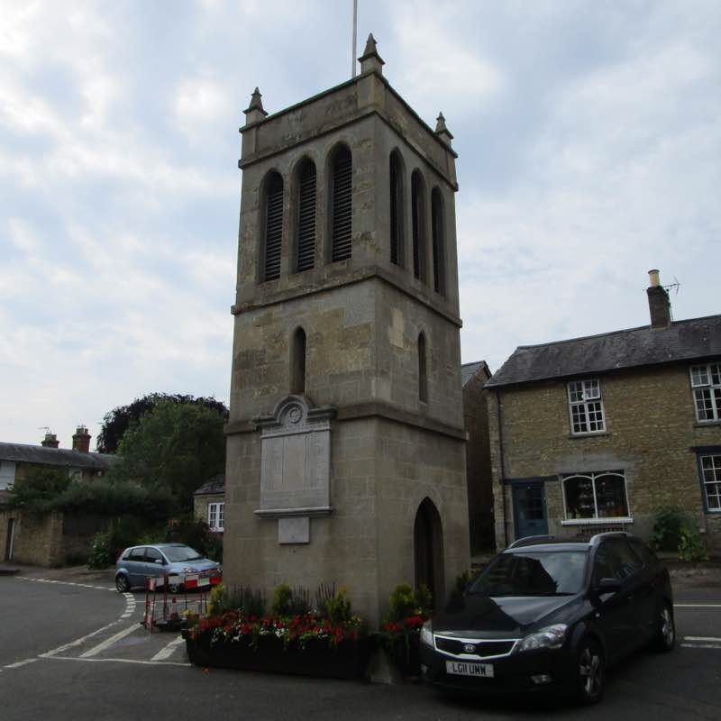 Olney Emberton Plus walking route map in Clifton Reynes
