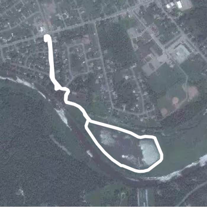 Highland Park Salisbury walking route map in Upper Coverdale