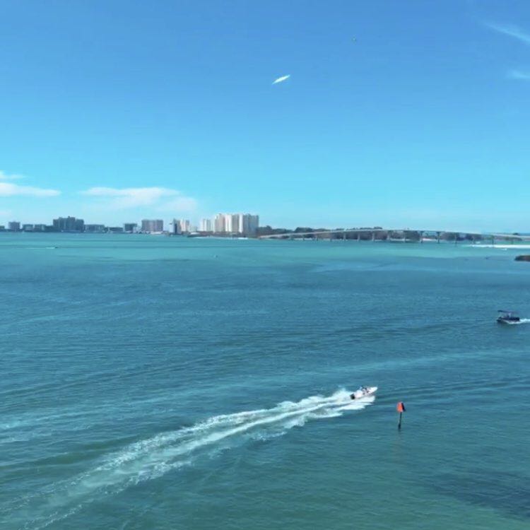 Clearwater Causeway walking route map in Clearwater