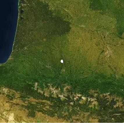 Caixon road stop the nouillhan walking route map in Nouilhan