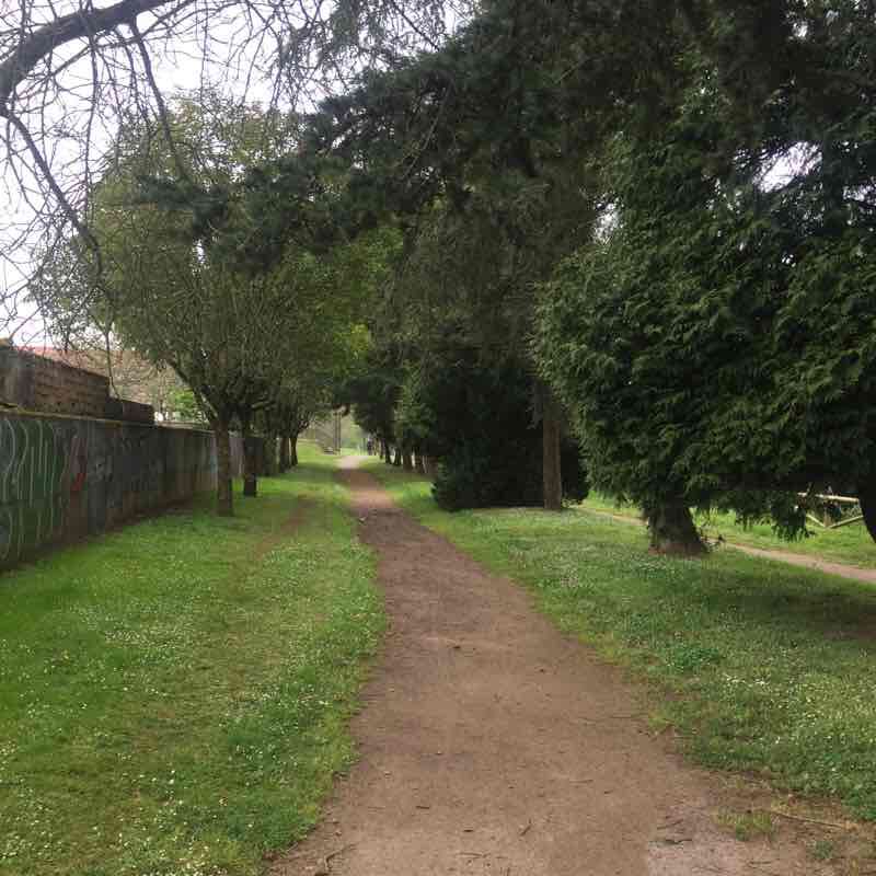 Villaviciosa Ria walking route map in Villaviciosa
