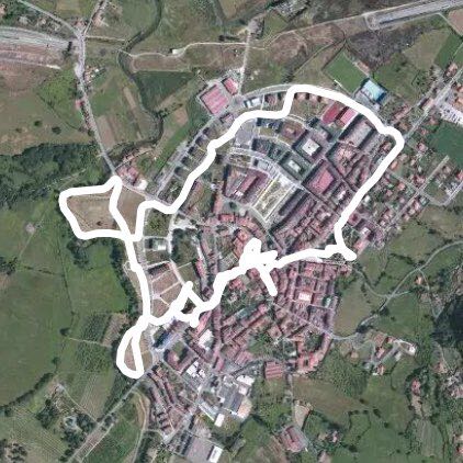 Walk through Villaviciosa and the Ria walking route map in Villaviciosa