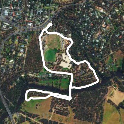 Lenister Farm walking route map in Eltham