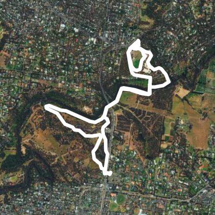 Westerfolds Park Templestowe walking route map in Eltham
