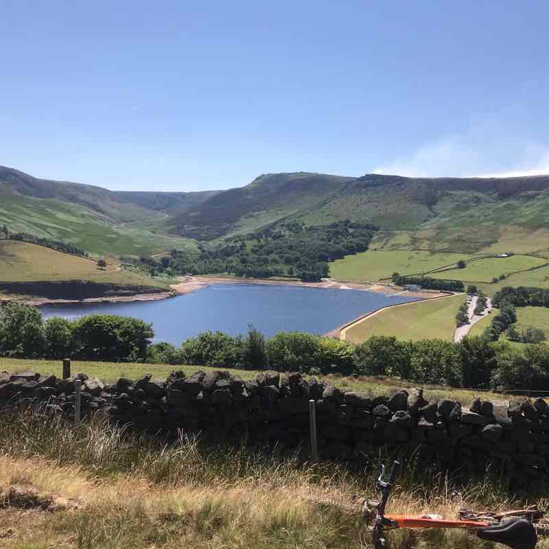Saddleworth whistle stop tour walking route map in Greenfield