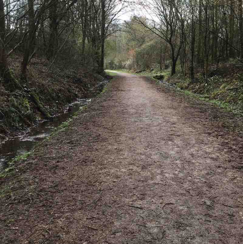 Saddleworth Circle walking route map in Greenfield