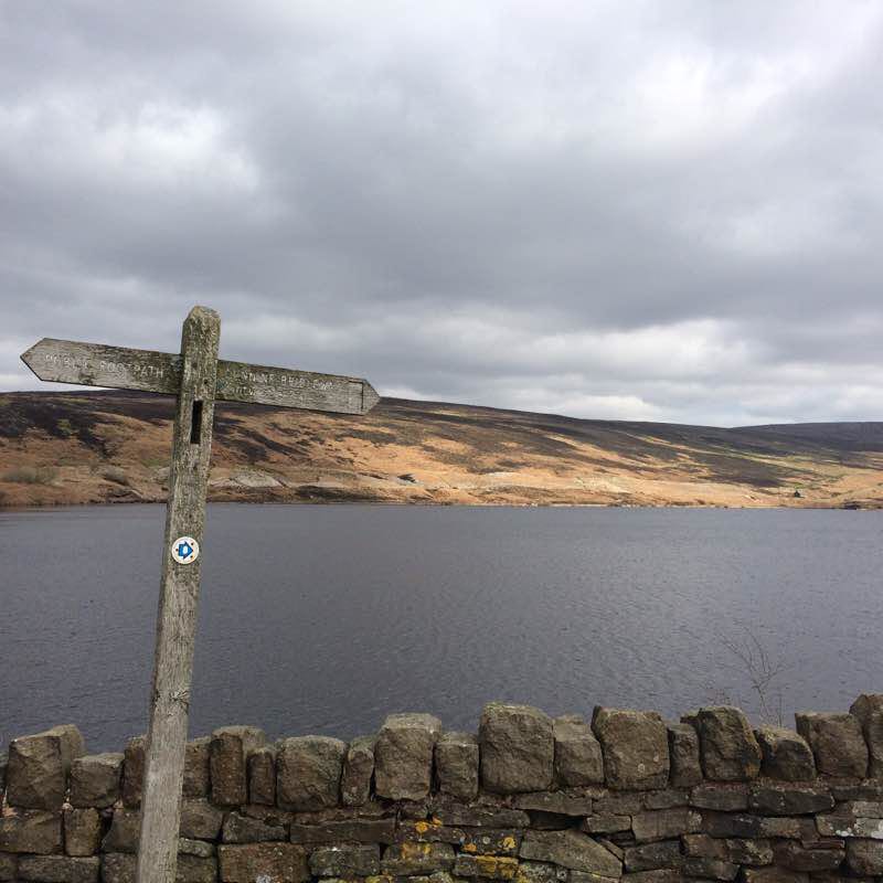 Greenfield, Tintwistle, Holmfirth walking route map in Greenfield