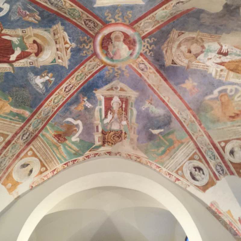 Churches and churches between Pognana and Careno walking route map in Pognana Lario