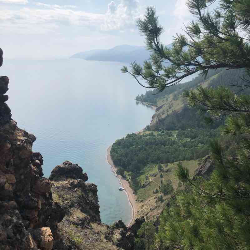 The scraper walking route map in Bol'shie Koty