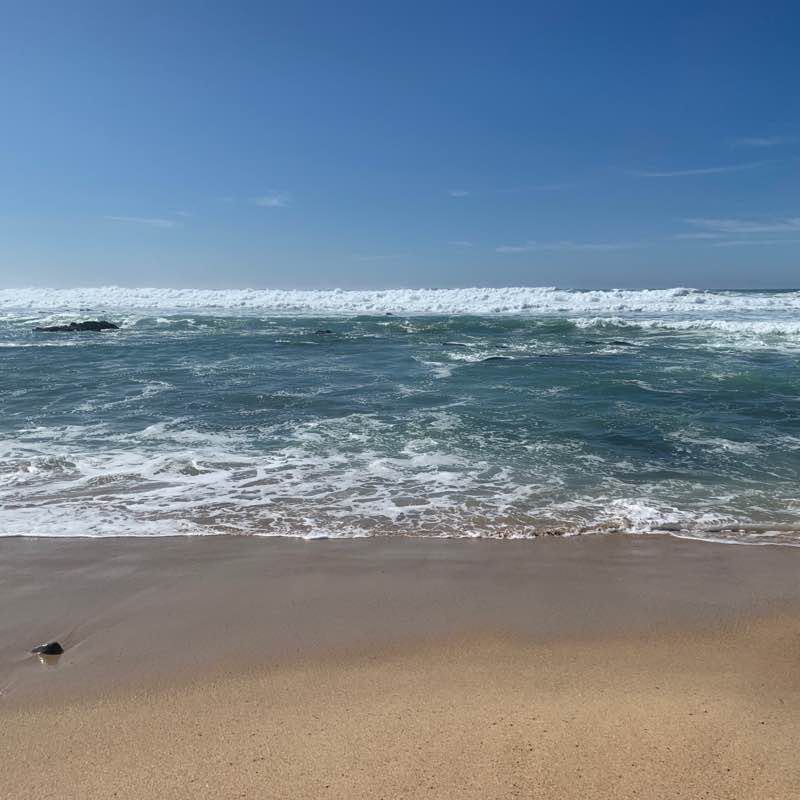 Rota Vicentina walking route map in Sines