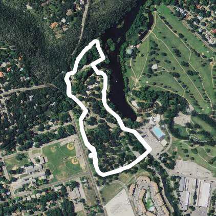 Walk/jog1 walking route map in New Braunfels