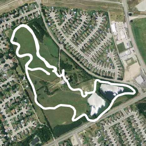 Walk 1 walking route map in New Braunfels