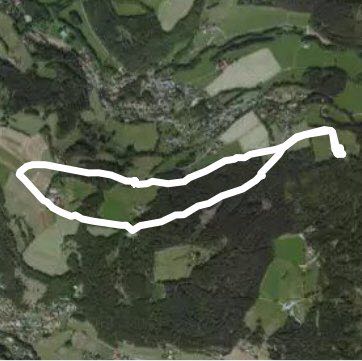 Goldbergrunde walking route map in Goldkronacher Forst
