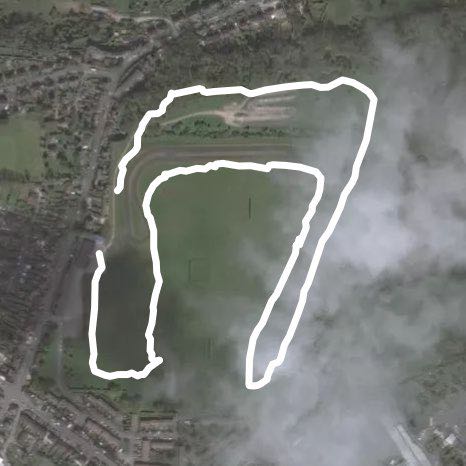 Oddown walking route map in Bath