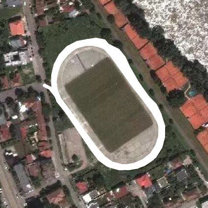 45 min walking route map in Arad