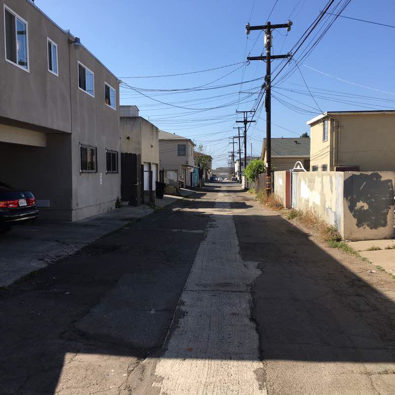 City Heights to DT walking route map in La Mesa