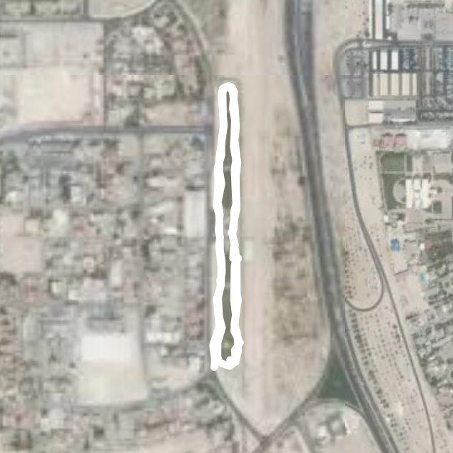 High walkway walking route map in Riffa
