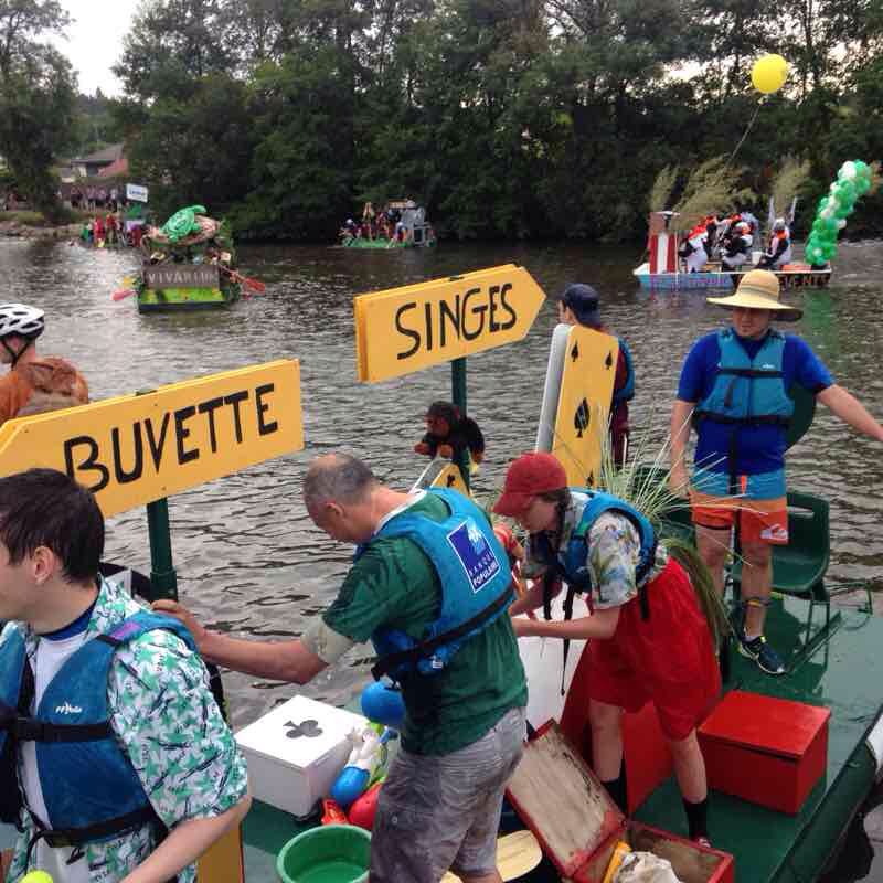 Mayenne walking route map in Laval