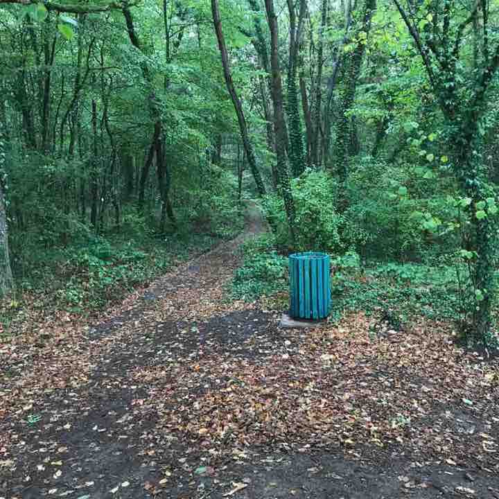 Breuil walking route map in Le Breuil