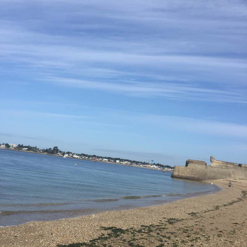 Beach walking route map in Port-Louis