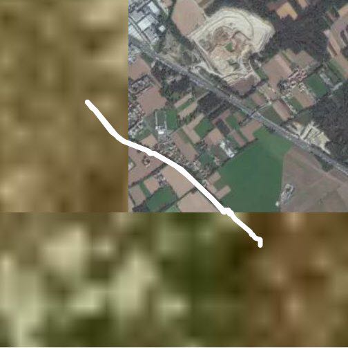 Parco dei Mughetti walking route map in Cantalupo