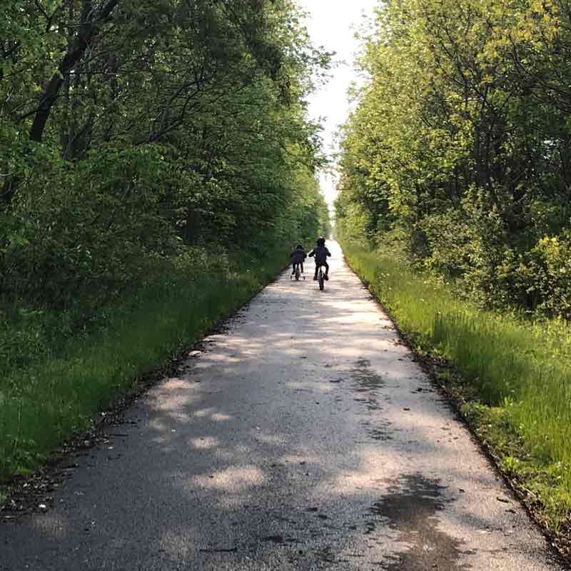 Bike path Trail SaintBernarddeLacolle, Quebec, Canada Pacer