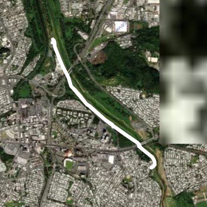 Bayamon Linear Park 6/24/19 walking route map in Guaynabo