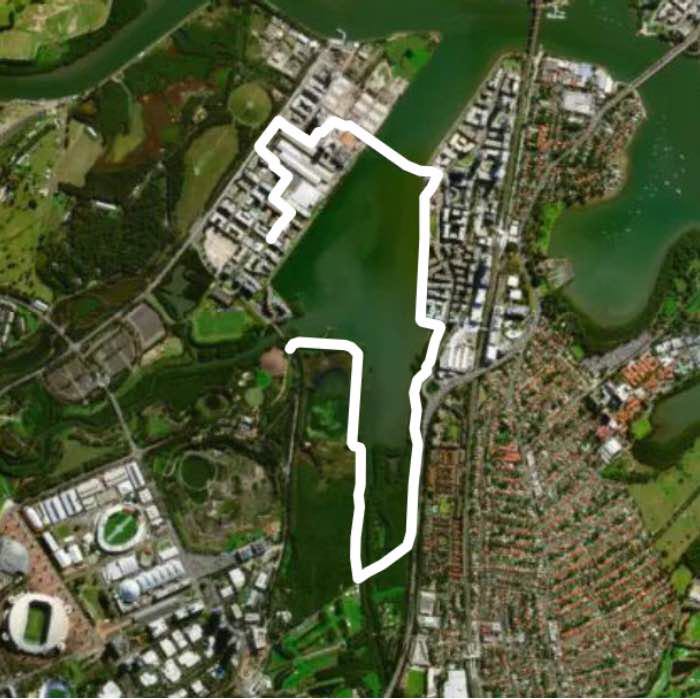 Mangrove Walk  walking route map in Wentworth Point