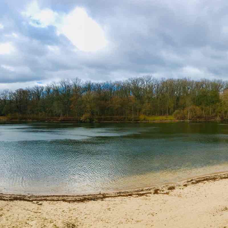 Lake walking route map in Dieburg