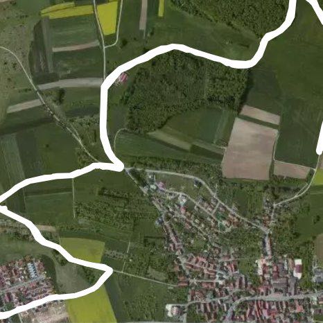 Forest round with nice view walking route map in Giengen an der Brenz