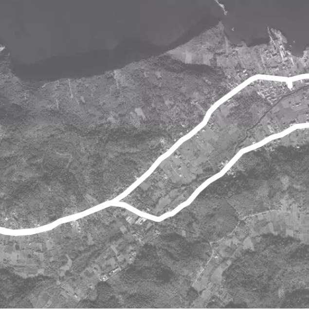 Sidari run walking route map in Sidari