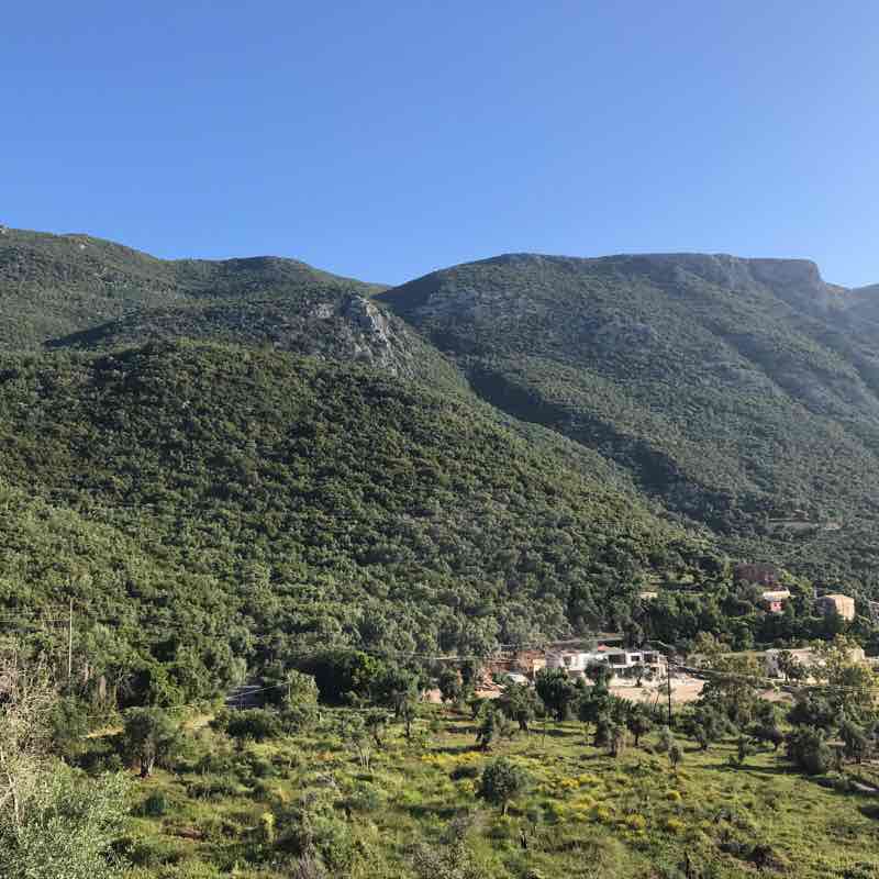 Barbati to ipsos walking route map in Mparmpati