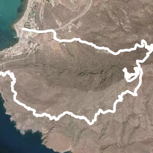 The Azohia walking route map in La Azohia