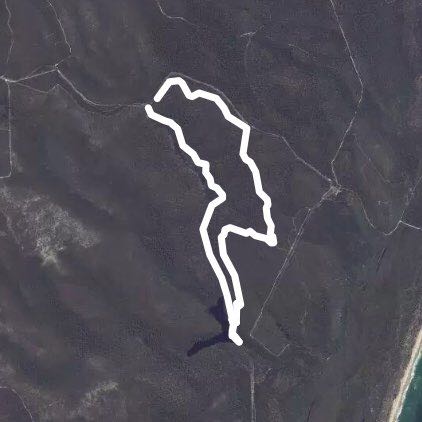 Car park on Alfred Martin way. walking route map in North Stradbroke Island