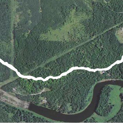 Markham’s plus Power Line walking route map in Gladstone