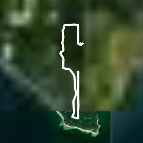 Rockpoint walking route map in Lowbanks