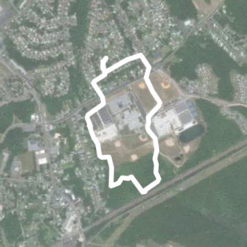 Wood Walk walking route map in Edgewood