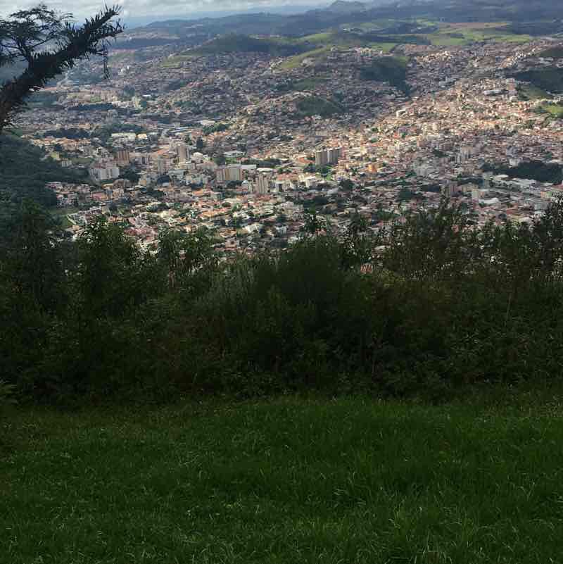 Christ's Trail walking route map in Poços de Caldas