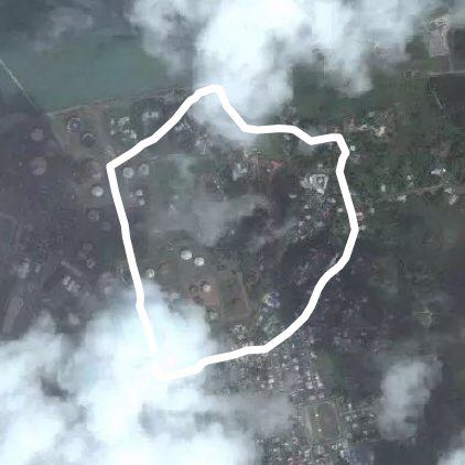 Clifton hill walking route map in Point Fortin