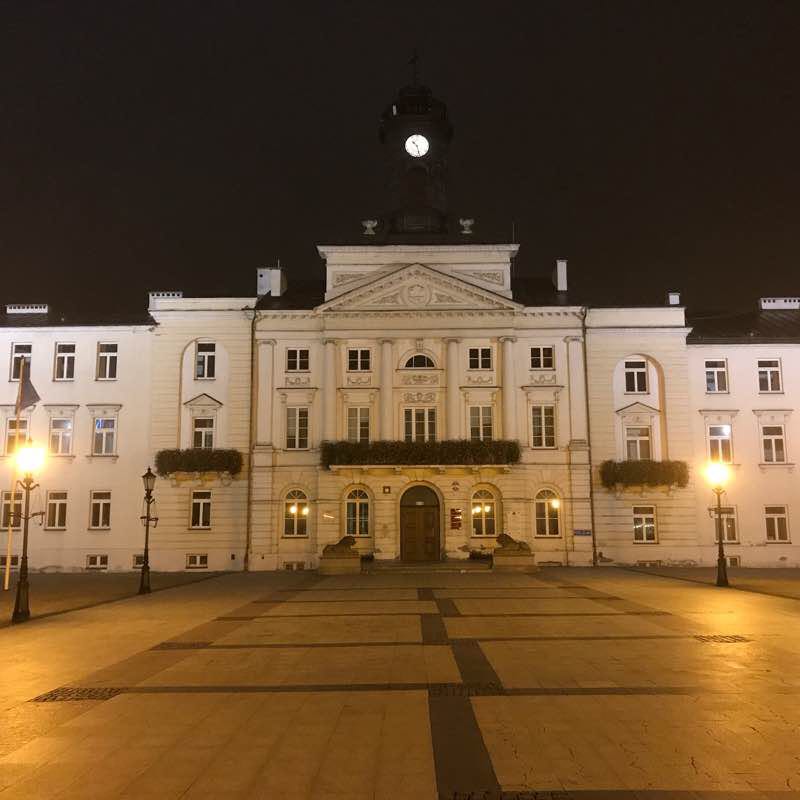 Evening wlk to river Wisla in Plock walking route map in Płock