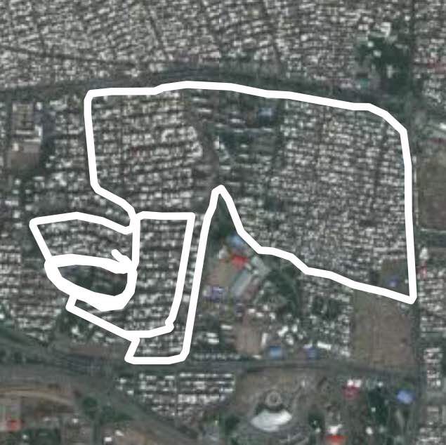 Manzariyeh park walking route map in Tabriz