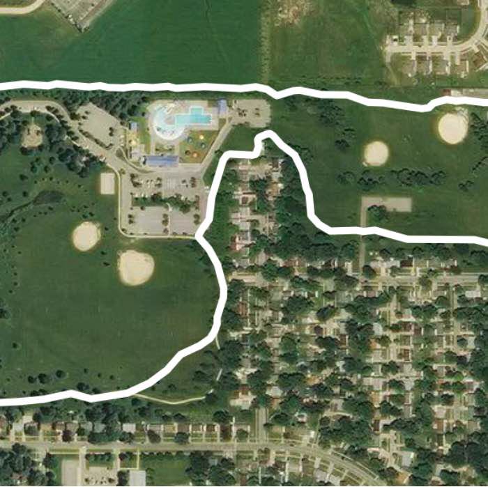 CherryHill Park. walking most of the perimiter.