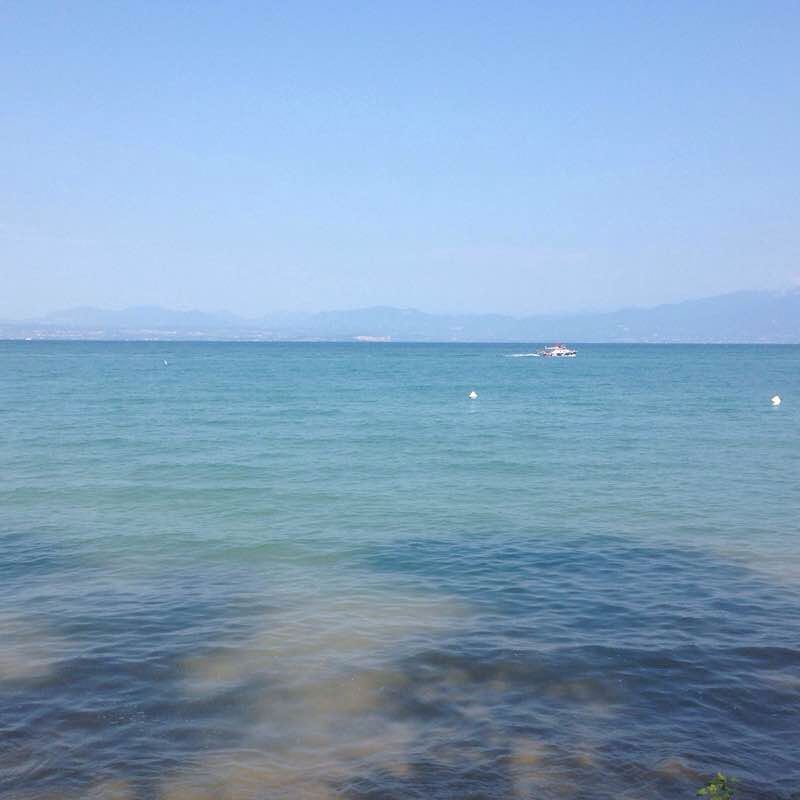 Lakefront Campsites Lazise walking route map in Gasco