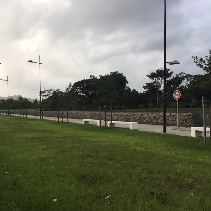 Promenade walking route map in Cayenne