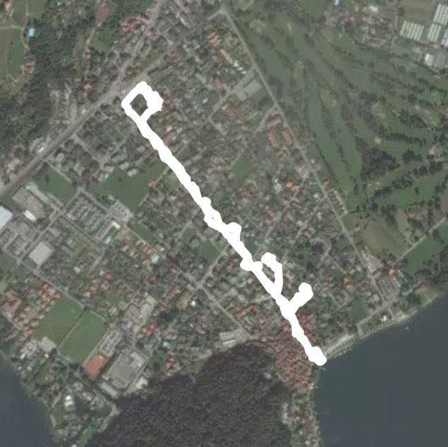 Walk to the lake of Caslano walking route map in Magliaso