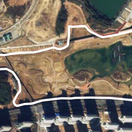 운정호수공원 산책로