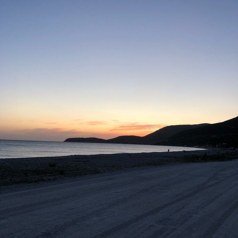 Borshi Beach 🏝 walking route map in Qazim Pali